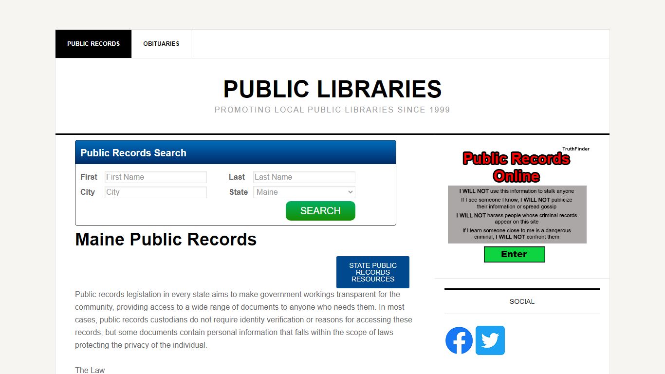 Maine Public Records